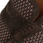 Men’s Brown Speckle Leather Sneakers – Loafer-Inspired Smart Casual Shoes