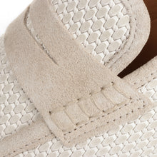 Men’s Cream Speckle Leather Sneakers – Loafer-Inspired Smart Casual Shoes