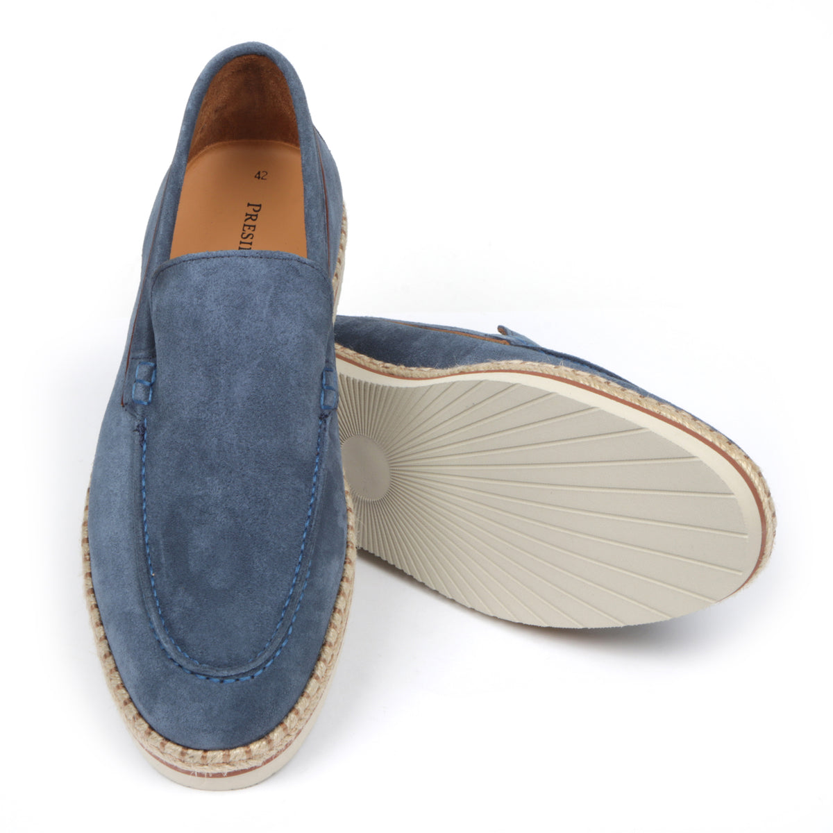 Men’s Summer Indigo Suede Sneakers – Loafer-Inspired Smart Casual Shoes