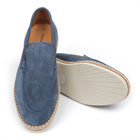 Men’s Summer Indigo Suede Sneakers – Loafer-Inspired Smart Casual Shoes