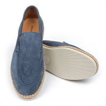 Men’s Summer Indigo Suede Sneakers – Loafer-Inspired Smart Casual Shoes
