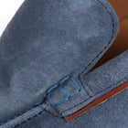 Men’s Summer Indigo Suede Sneakers – Loafer-Inspired Smart Casual Shoes