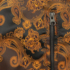 Men’s Burnt Orange Jacquard Woven Bomber Jacket – Stylish Outerwear