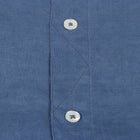 Kings Linen Cobalt Blue Men's Casual Long Sleeve 100% Linen Shirt Breathable Summer