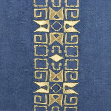Kings Linen Cobalt Blue Men's Casual Long Sleeve 100% Linen Shirt Breathable Summer