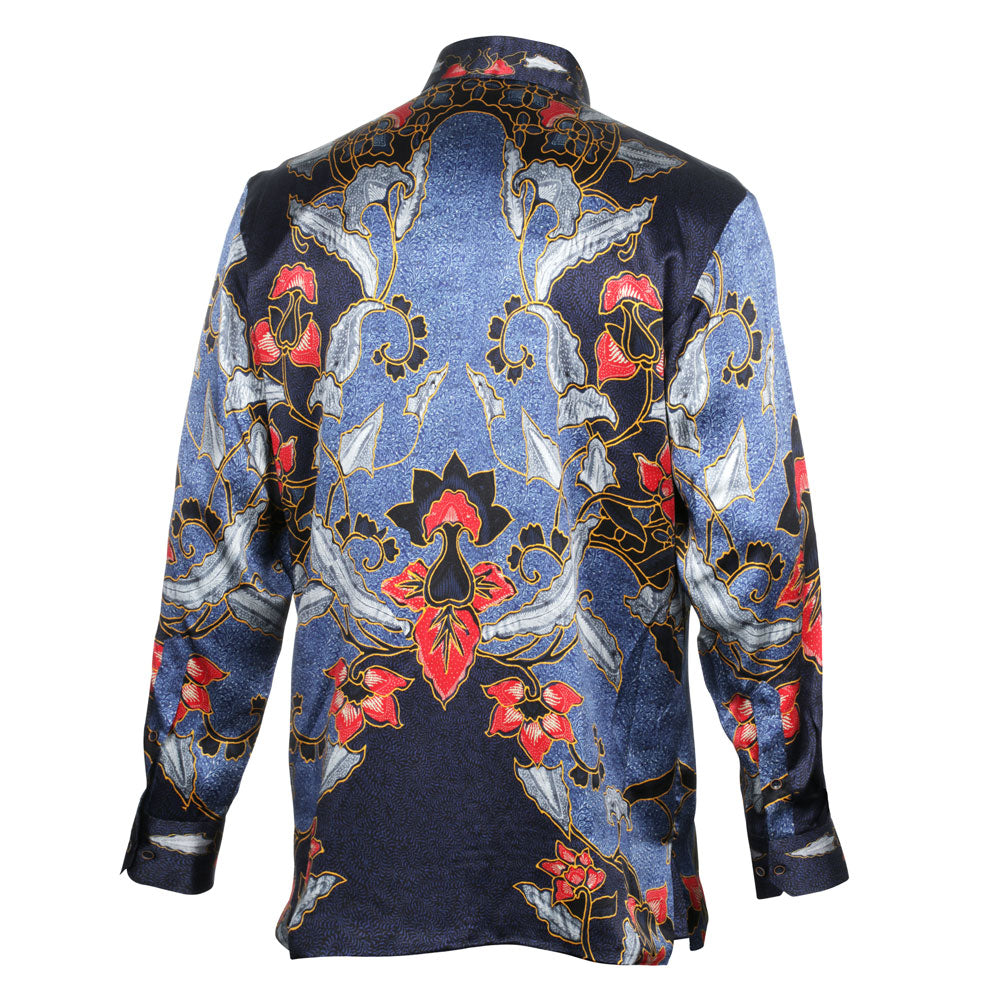 Symphonie Men's Long Sleeve Iconic 100% Silk Shirt | Presidential
