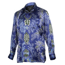 Blue Sun Men's Long Sleeve Iconic 100% Silk Shirt