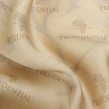 Madiba Original - Golden Leaves Men's Long Sleeve Vegan Silk Shirt