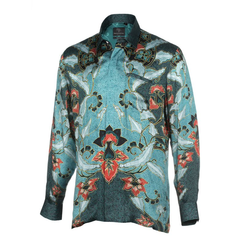 Madiba Original - Symphonie Men's Long Sleeve Vegan Silk Shirt