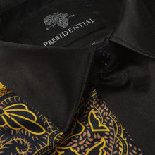 Madiba Classic - Black Men's Long Sleeve Silk Shirt