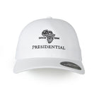 Presidential Men's Cap Golf Flex Fit Delta Lightweight, Adjustable Back - White/Black