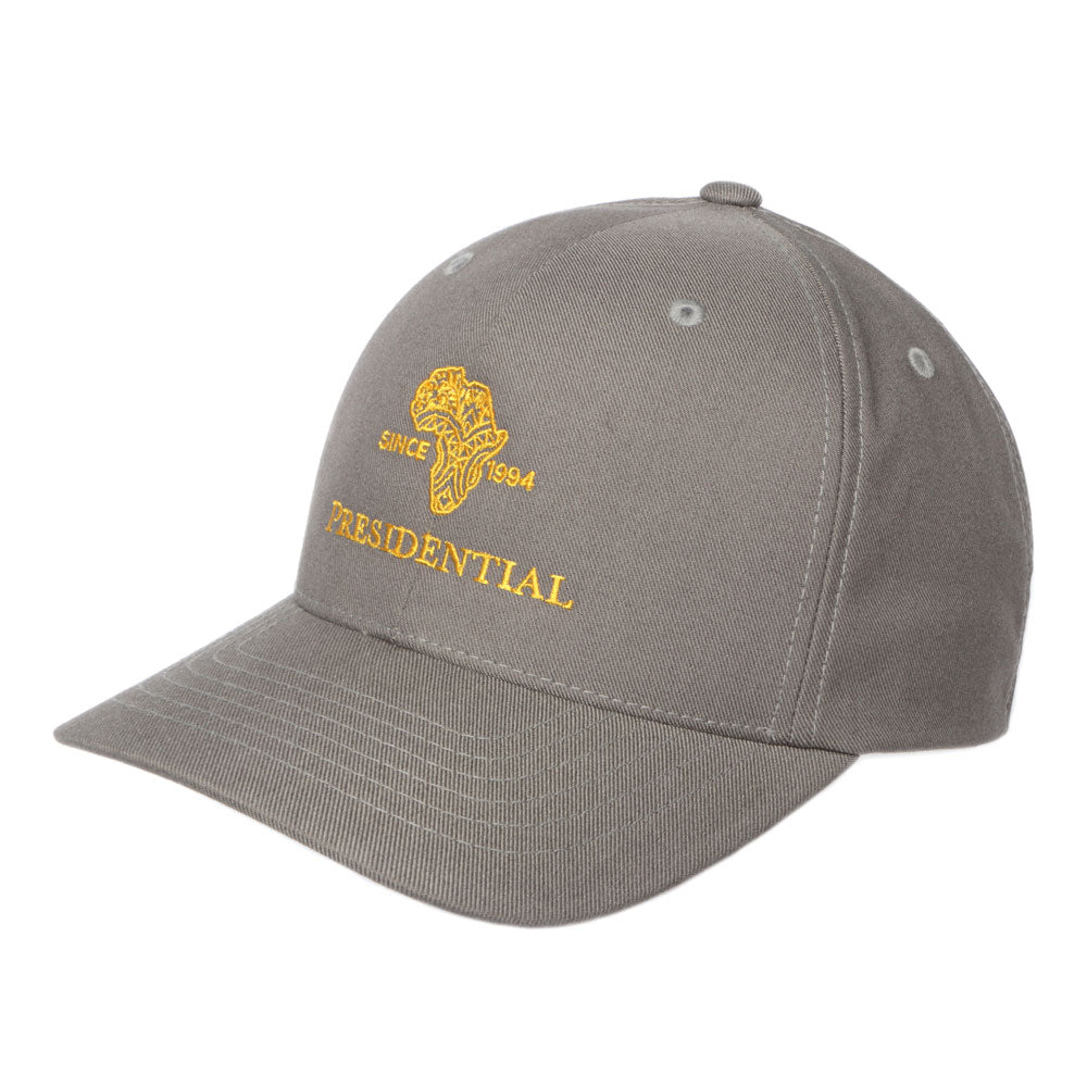 Presidential Men's Cap Golf Flex Fit Delta Adjustable - Grey/Gold