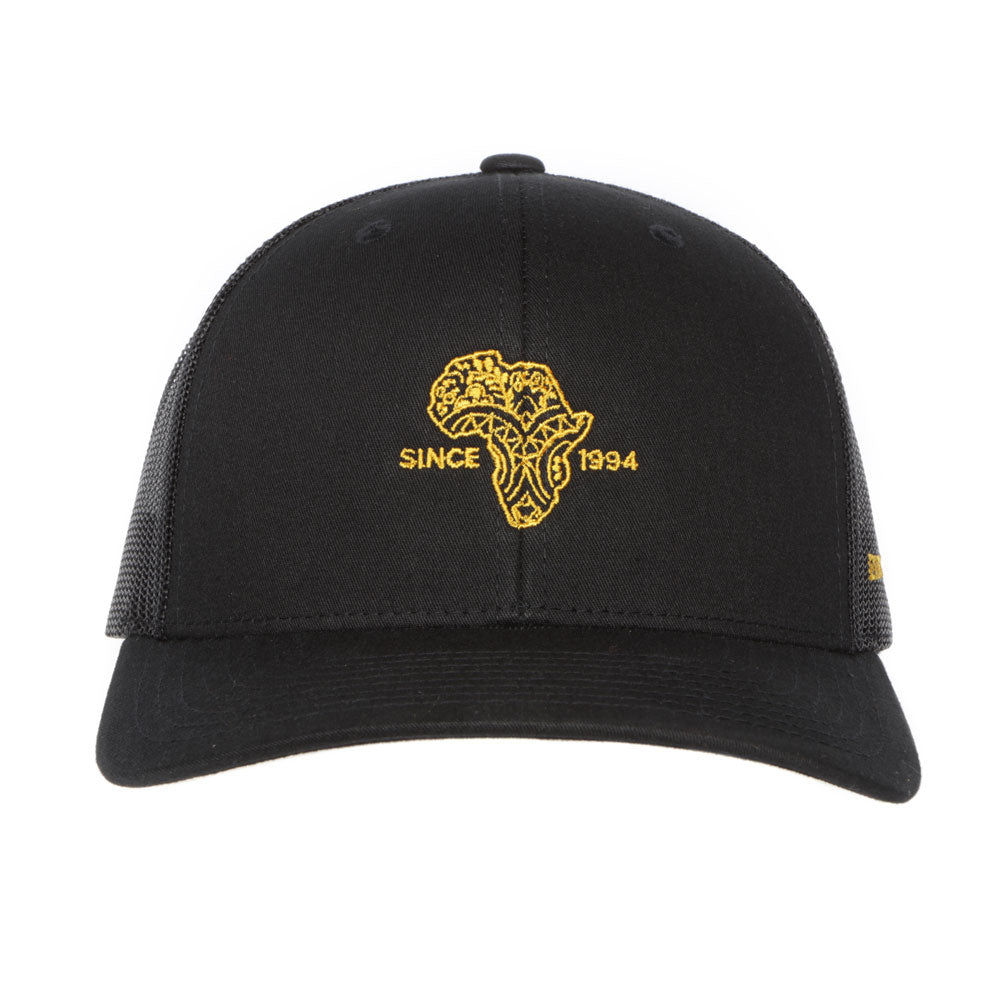 Since 1994 - Men's Cap Classic Snap Back, Perforated Adjustable Back - Black/Gold