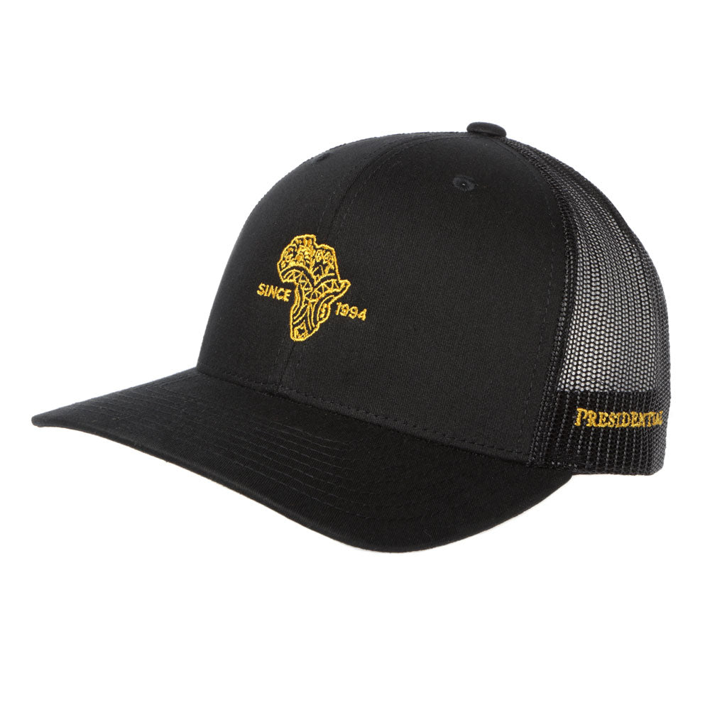 Since 1994 - Men's Cap Classic Snap Back, Perforated Adjustable Back - Black/Gold