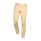 Presidential Men's Cotton Slim Fit Chino Pants - Khaki