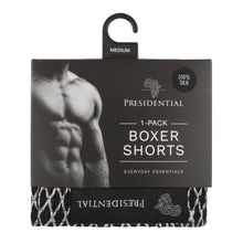 Presidential Mens Silk Boxer - Black