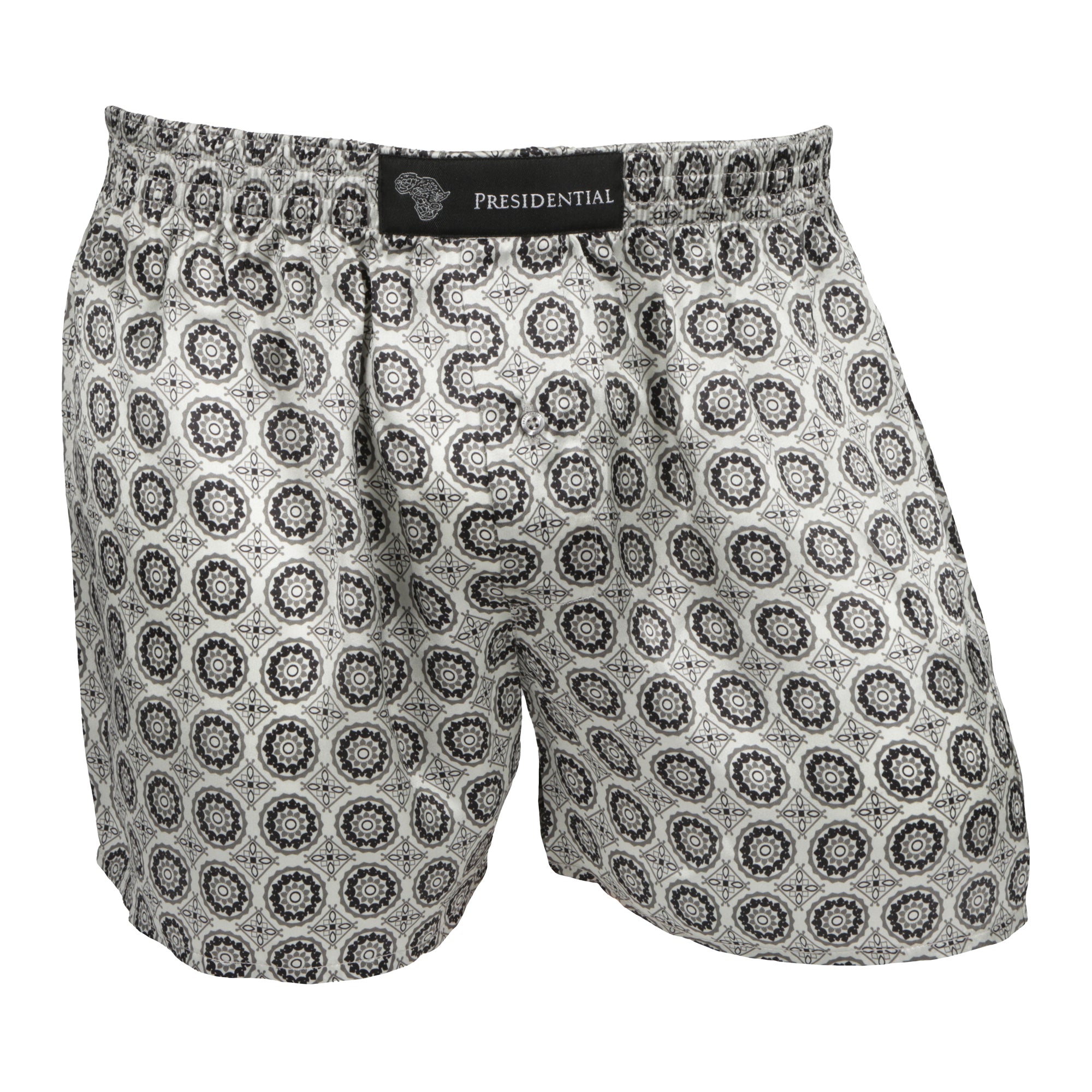 Presidential Men's Silk Boxer - Grey