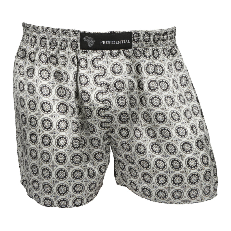Presidential Men's Silk Boxer - Grey