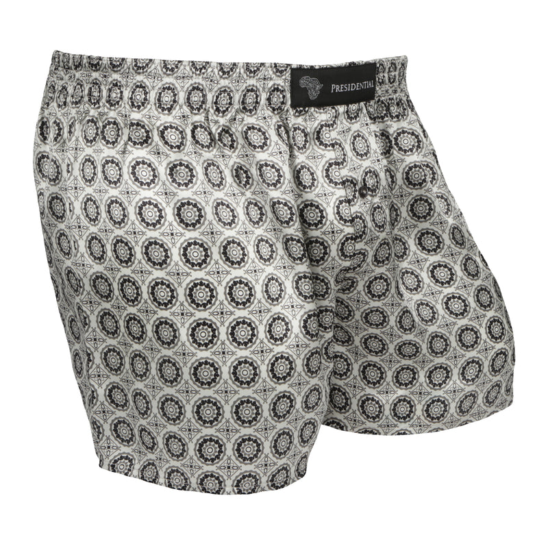 Presidential Men's Silk Boxer - Grey