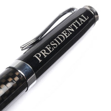 Black Ballpoint Pen – Carbon Fiber Body, Refillable, in Branded Box