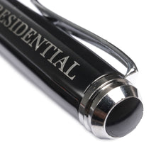 Black Ballpoint Pen – Carbon Fiber Body, Refillable, in Branded Box