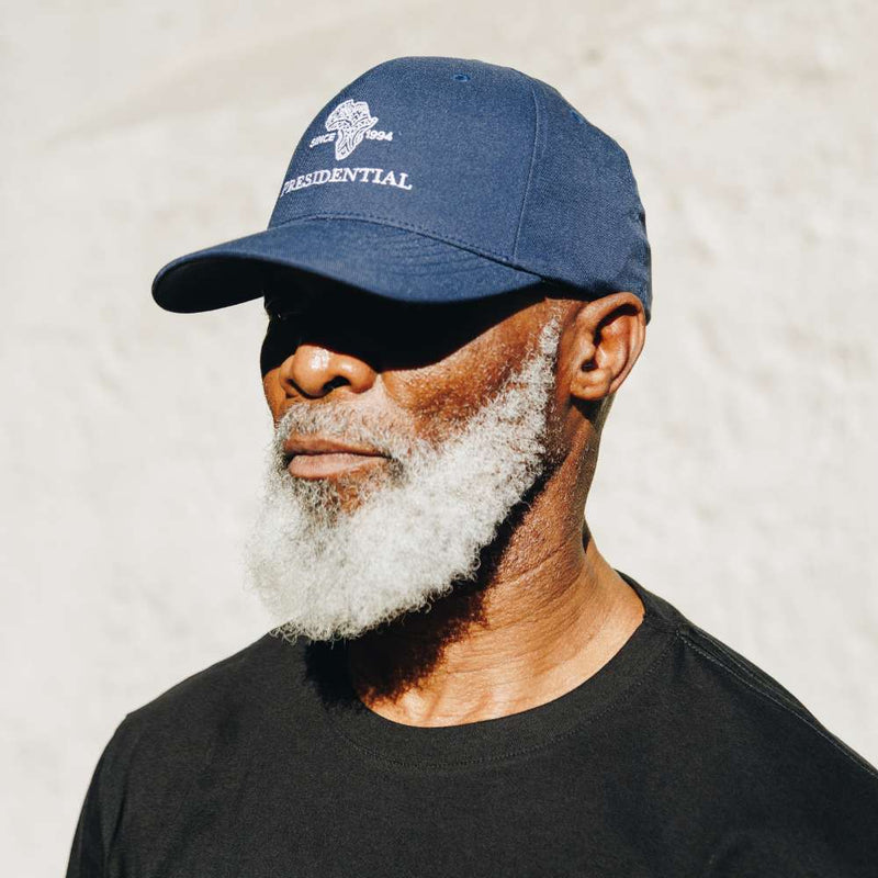 Presidential Men's Cap Golf Flex Fit Nu Adjustable - Navy/White