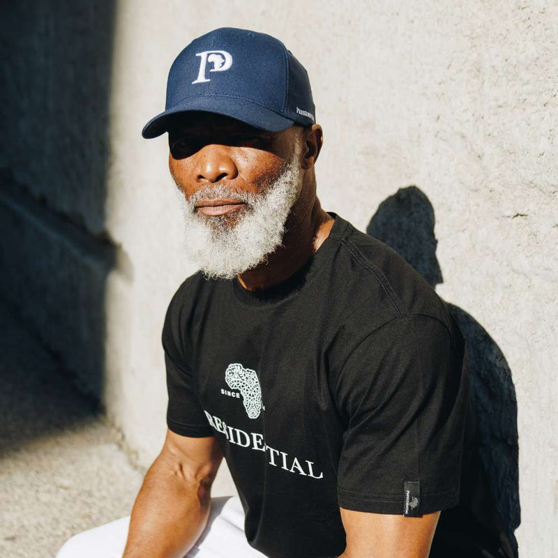 Men's Cap Golf Flex Fit Nu Adjustable - Navy/White