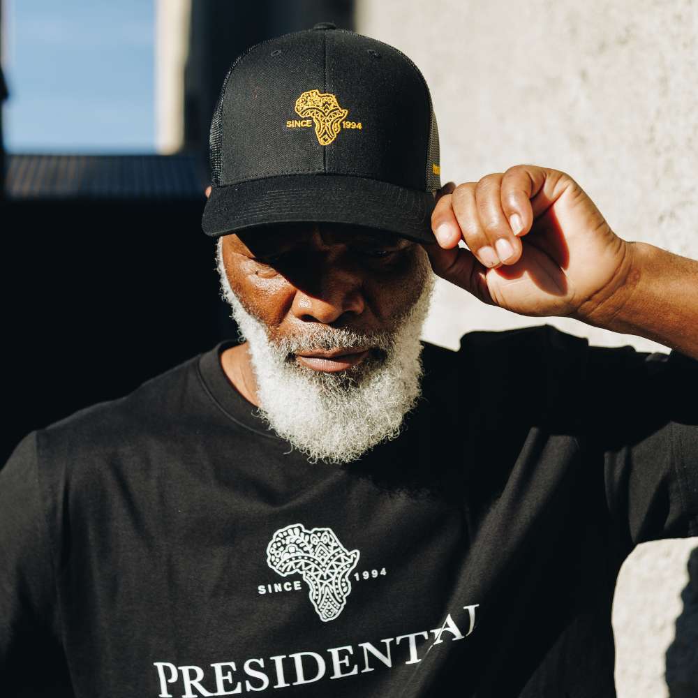 Since 1994 - Men's Cap Classic Snap Back, Perforated Adjustable Back - Black/Gold