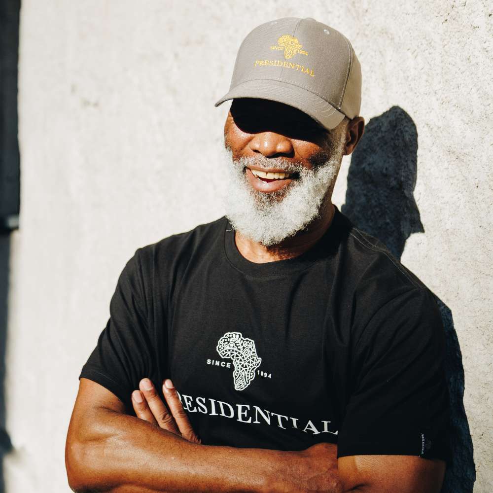 Presidential Men's Cap Golf Flex Fit Delta Adjustable - Grey/Gold