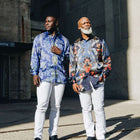 Symphonie Men's Long Sleeve Iconic 100% Silk Shirt