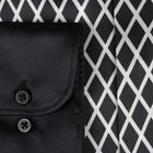 Diamond Check Men's Long Sleeve Iconic 100% Silk Shirt