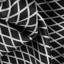 Diamond Check Men's Long Sleeve Iconic 100% Silk Shirt