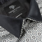 Silver Geometric Men's Long Sleeve Iconic 100% Silk Shirt