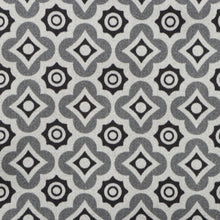 Silver Geometric Men's Long Sleeve Iconic 100% Silk Shirt