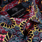 Madiba's Classic Red Men's Long Sleeve Printed Cotton Shirt