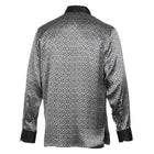 Madiba Original - Small Blocks Men's Long Sleeve Silk Shirt