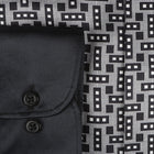 Madiba Original - Small Blocks Men's Long Sleeve Silk Shirt