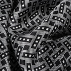 Madiba Original - Small Blocks Men's Long Sleeve Silk Shirt