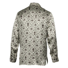 Madiba Original - Diagonal Check Men's Long Sleeve Silk Shirt