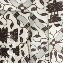 Madiba Original - Diagonal Check Men's Long Sleeve Silk Shirt