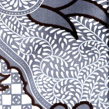 Madiba's Classic Grey Men's Long Sleeve Printed Cotton Shirt