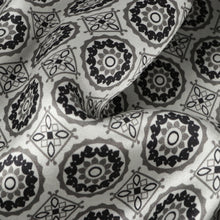 Circular Check Men's Long Sleeve Iconic 100% Silk Shirt