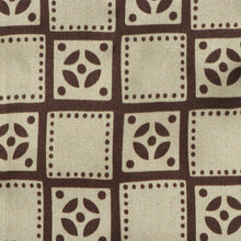 Madiba Original - Brown Check Men's Long Sleeve Silk Shirt