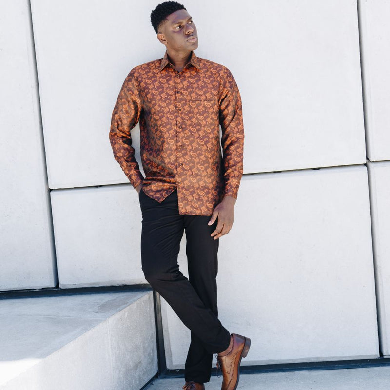 Presidential Men's Cotton Slim Fit Chino Pants - Black