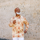 Madiba Original - Madiba's World Cup Men's Long Sleeve Cotton Printed Shirt