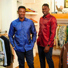 Madiba's Paisley - Red Long Sleeve Jacquard Woven Men's Shirt